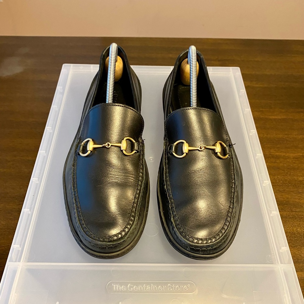 Gucci Horsebit Driver / Loafer Black Shoes